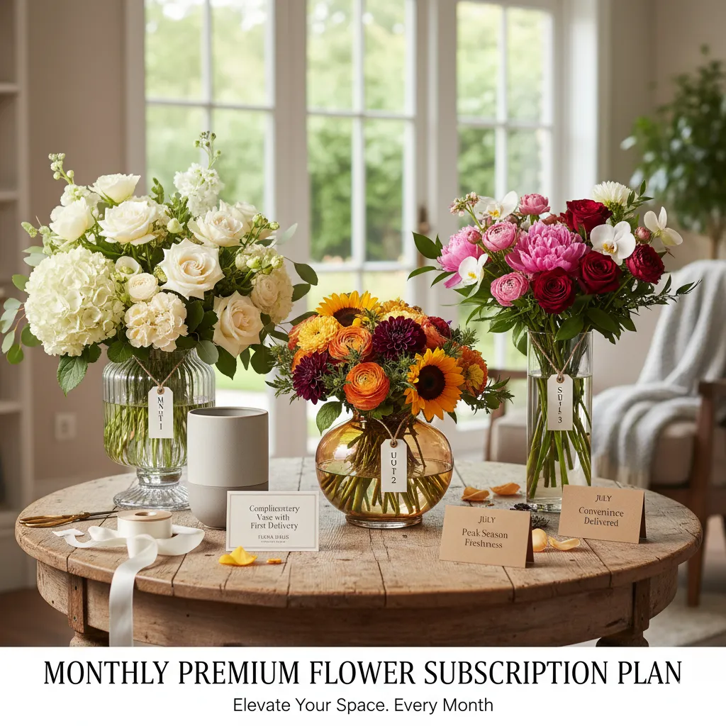 Monthly Premium Flower Subscription Plan